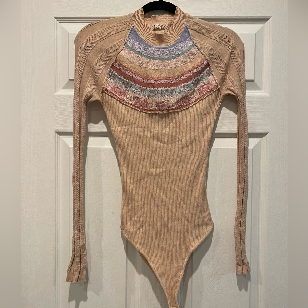 Free People Light Weight Sweater Bodysuit